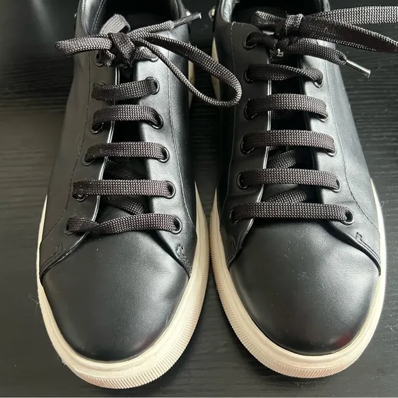 Bally Malya Women's Black Calf Plain Sneakers Size 7.5