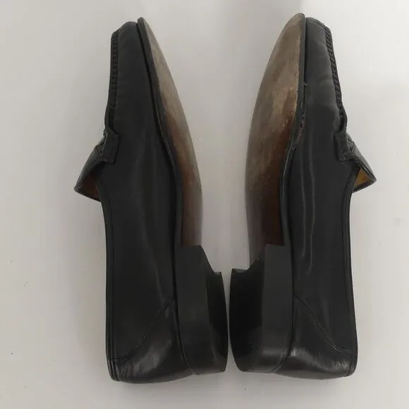 Bally Parawet Black Leather Loafers‎ Men's 8.5 EEE