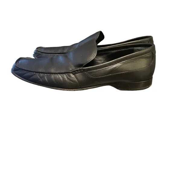 Bally of Switzerland Black Leather Slip On Loafers Size 12