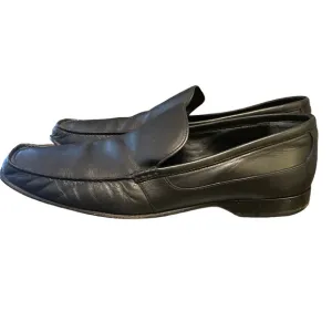 Bally of Switzerland Black Leather Slip On Loafers Size 12