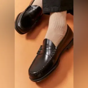 Bass | Black Leather Loafers