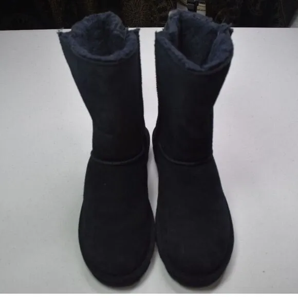 Bearpaw Clara Mid Height Buckle Boots Winter Snow Womens Size 9