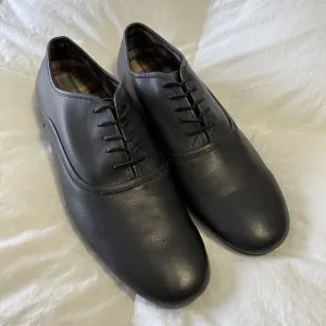 Bed Stu Leather Derby Loafers Oxfords Lace Up Casual Black Size 12