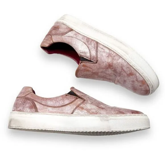 Bed Stu Hermoine Slip-On Leather Sneakers Jasper in Nectar Lux Women’s Size 9
