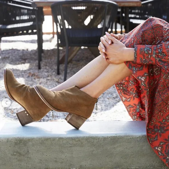 Beek Eaglet Suede Ankle Boots Chestnut SZ 9.5
