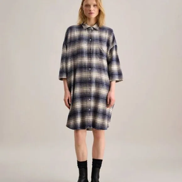 Bellerose | Gladys Blue Shirt Dress Flannel Size 0 (Oversized)