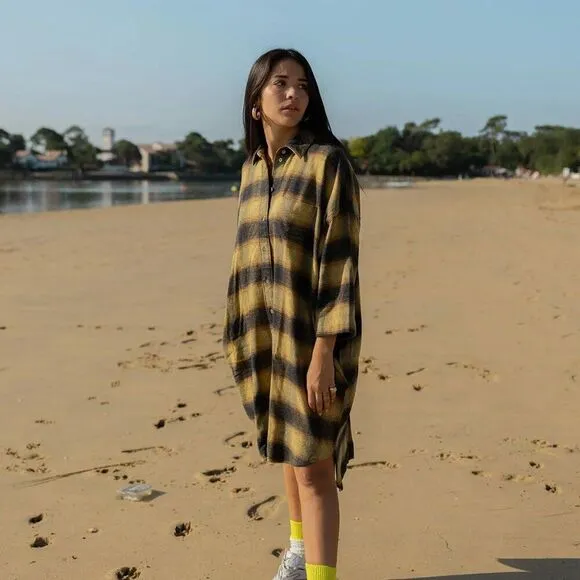 Bellerose | Gladys Shirt Dress Flannel Size 0 (Oversized, can fit size M &amp; L)