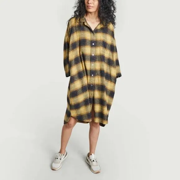 Bellerose | Gladys Shirt Dress Flannel Size 0 (Oversized, can fit size M &amp; L)