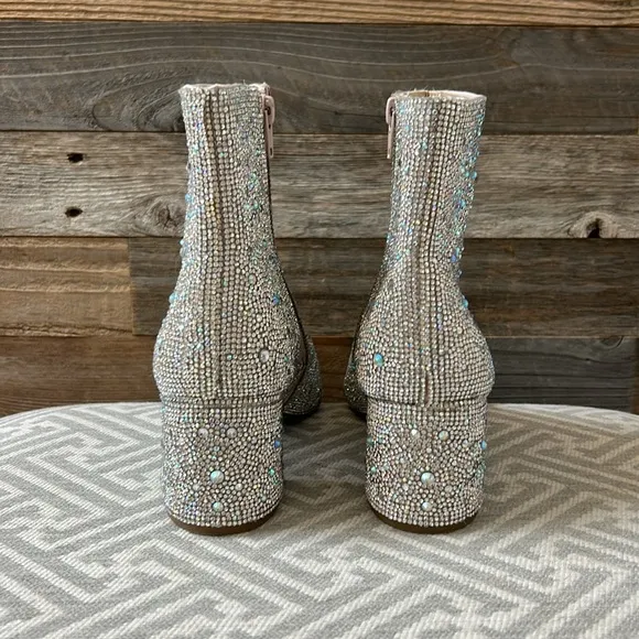 Betsy Johnson Rhinestone Kayla Boot Size 8