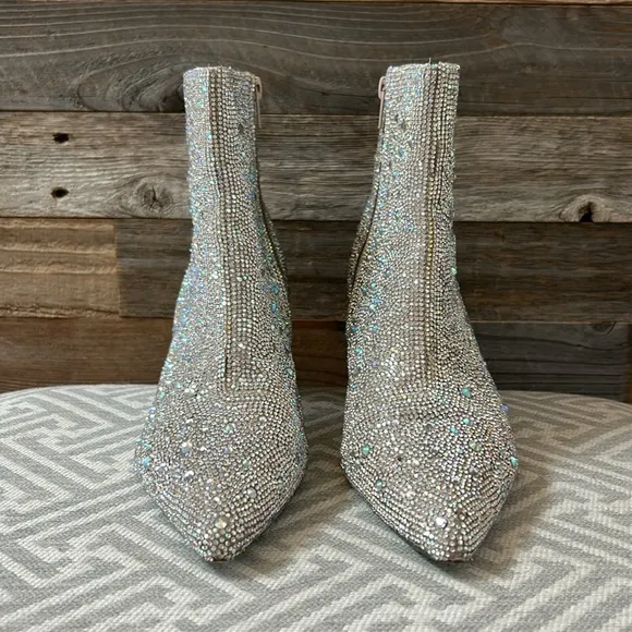 Betsy Johnson Rhinestone Kayla Boot Size 8