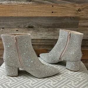 Betsy Johnson Rhinestone Kayla Boot Size 8