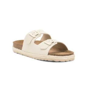 BIO GREEN Ice Made In Spain Leather Dual Band Sandals With Buckle Closures