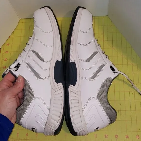 BioFit white leather sneakers