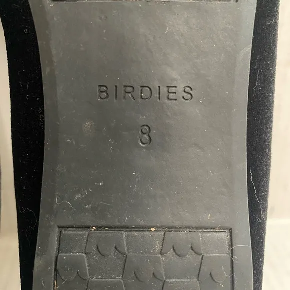 BIRDIES THE STARLING in Black Velvet Size 8