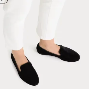 BIRDIES THE STARLING in Black Velvet Size 8