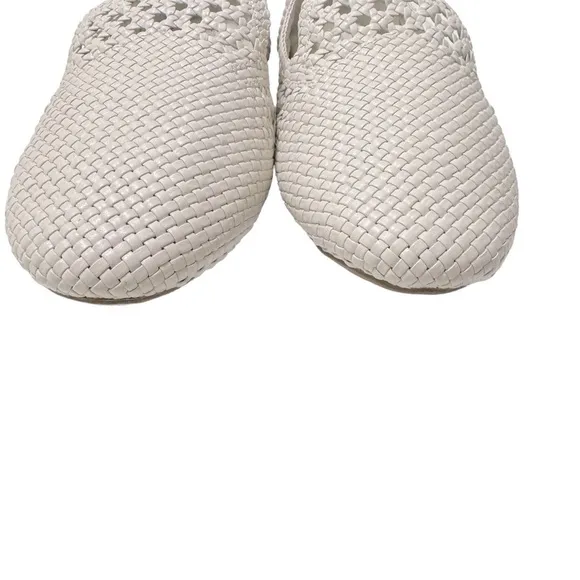 Birdies The Starling Woven White Loafer Flats Size 10