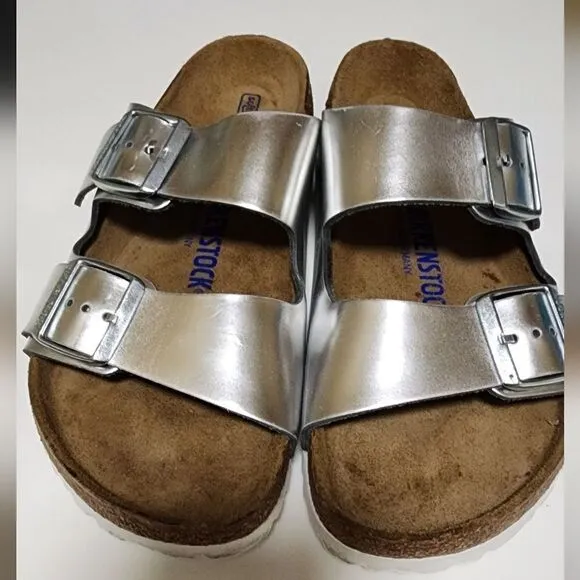 Birkenstock Arizona Metallic Sandals     (Out Of Box/ Display Model Minor Flaws)