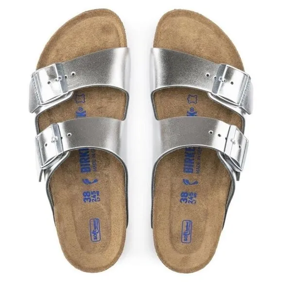 Birkenstock Arizona Metallic Sandals     (Out Of Box/ Display Model Minor Flaws)