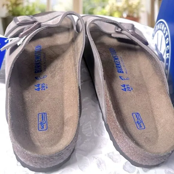 Birkenstock Arizona Soft Footbed Leather Two Strap By Buckle Sandals