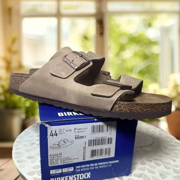 Birkenstock Arizona Soft Footbed Leather Two Strap By Buckle Sandals