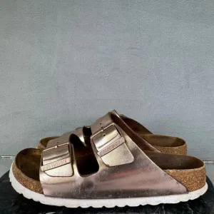 Birkenstock Arizona Soft Footbed Metallic Copper Sandals Women’s Size 37/ 6
