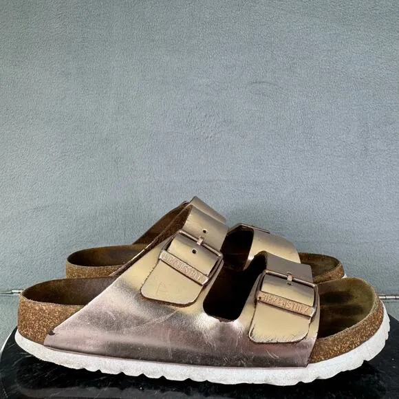 Birkenstock Arizona Soft Footbed Metallic Copper Sandals Women’s Size 37/ 6