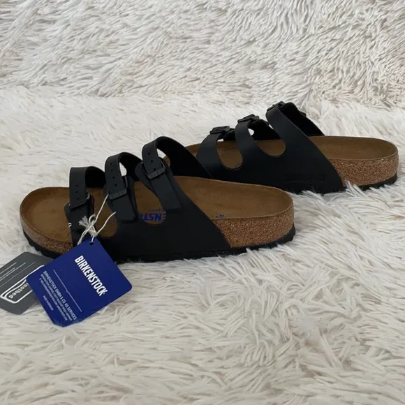 Birkenstock Black SFB Florida Sandals