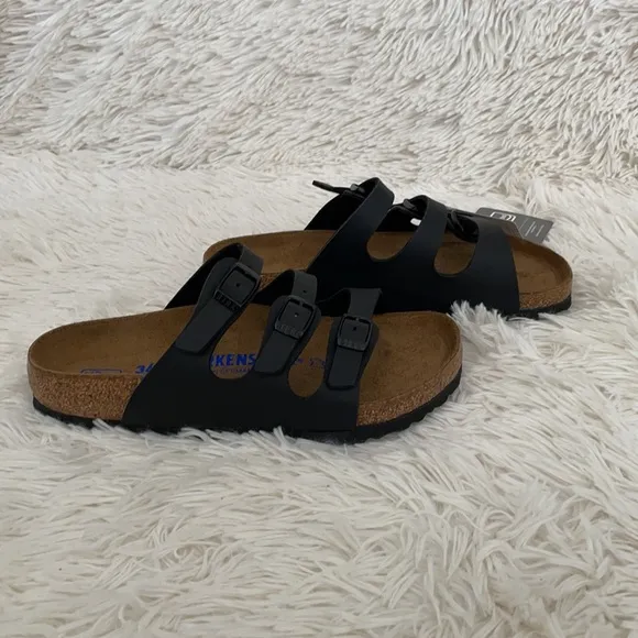 Birkenstock Black SFB Florida Sandals