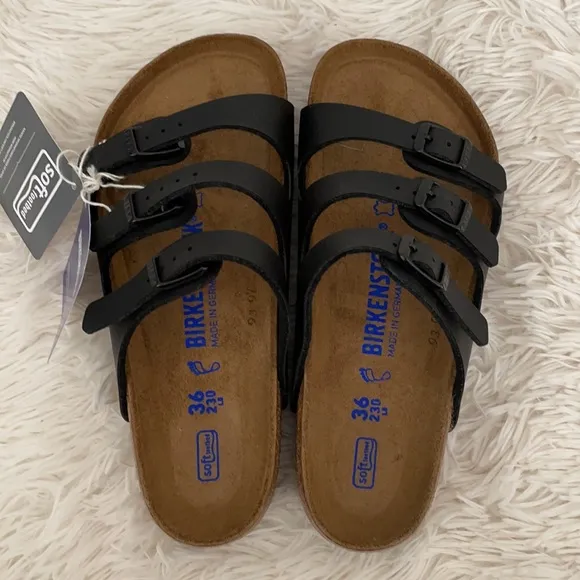 Birkenstock Black SFB Florida Sandals