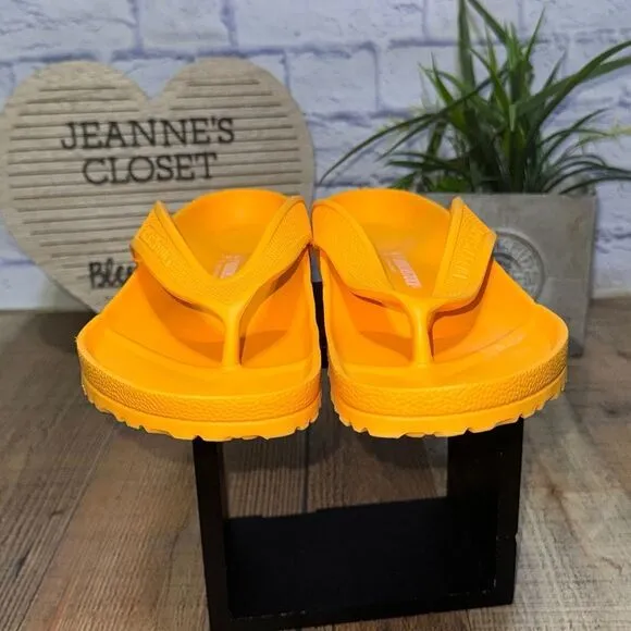 Birkenstock Honolulu EVA Foam Sandals 44 Orange Men's Size 11