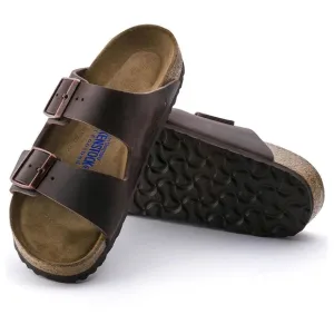 Birkenstock Men's Arizona soft footbed Brown oiled leather Habana Sandals New