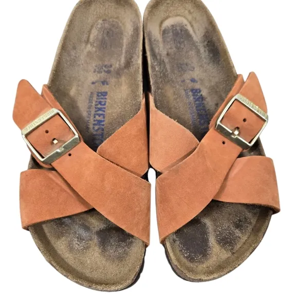 Birkenstock Sienna Soft Bed Orange Sandals