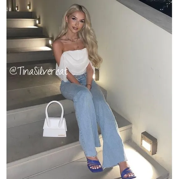 BLOGGER'S FAVE! Zara Blue Heeled Sandals Sz 7.5 NWT