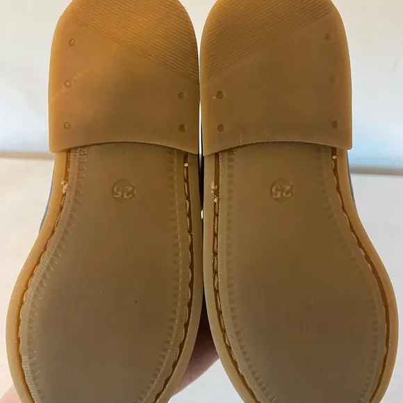 Blue Leather Loafers