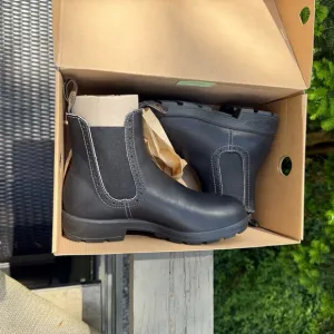 Blundstone Black Chelsea Boots Ankle Height Rubber Sole