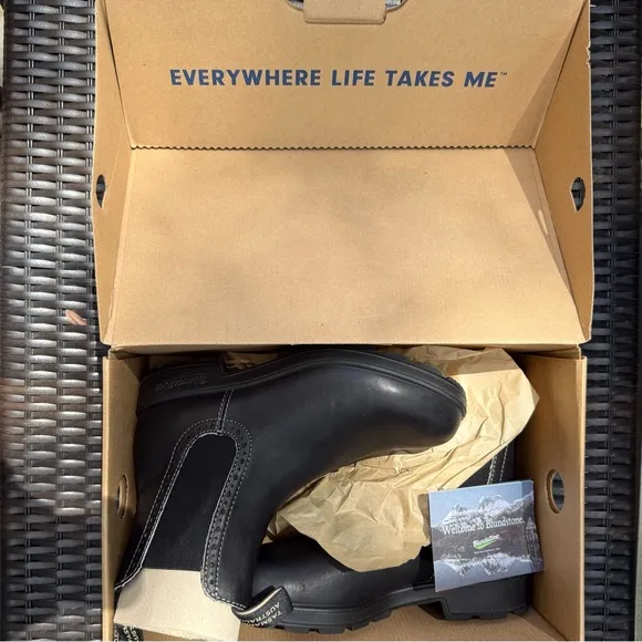 Blundstone Black Chelsea Boots Ankle Height Rubber Sole