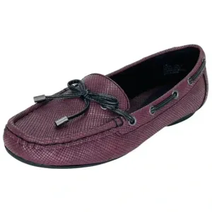 b.o.c. Carolann Wne Textured Faux Leather Moc Toe Womens Loafers Size 6M