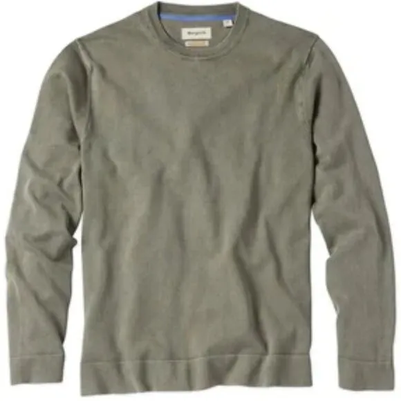 Borgo28 Dark Olive Cotton Crewneck Sweatshirt