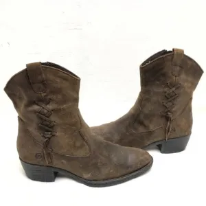 Born &quot;Karin&quot; Distressed Boot Tabacco Brown Size 7
