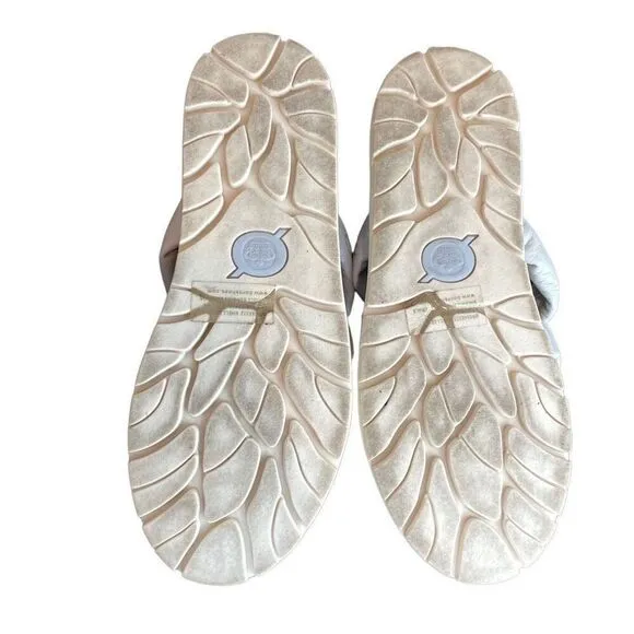 Born Light Blue Daisy Leather Sandals Size 9M