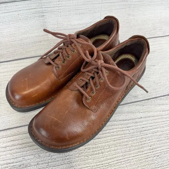 Born Men's Hutchins III Dark Tan Whiskey Leather Loafers Size 12