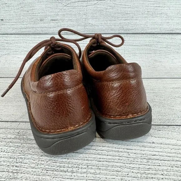Born Men's Hutchins III Dark Tan Whiskey Leather Loafers Size 12