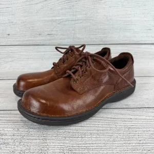 Born Men's Hutchins III Dark Tan Whiskey Leather Loafers Size 12