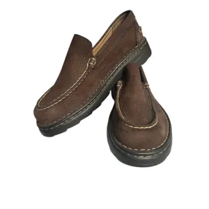 Born Men's Size 9.5 Loafers Brown Leather Casual Comfort Slip On B6365