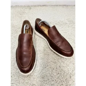Born Men's Thaton Brown Leather Slip On Loafers Shoes Size 10.5M Casual Comfort