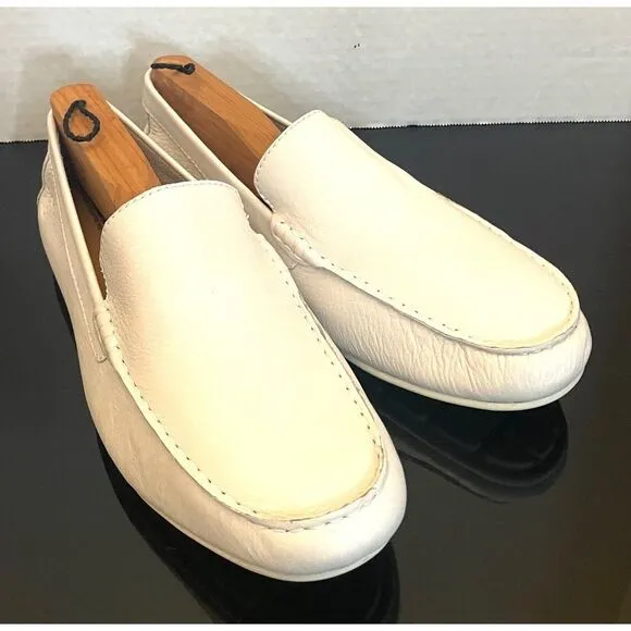 Born Men’s Allan, Light Tan Leather Slip-On Loafers, Size 10.5 Medium.