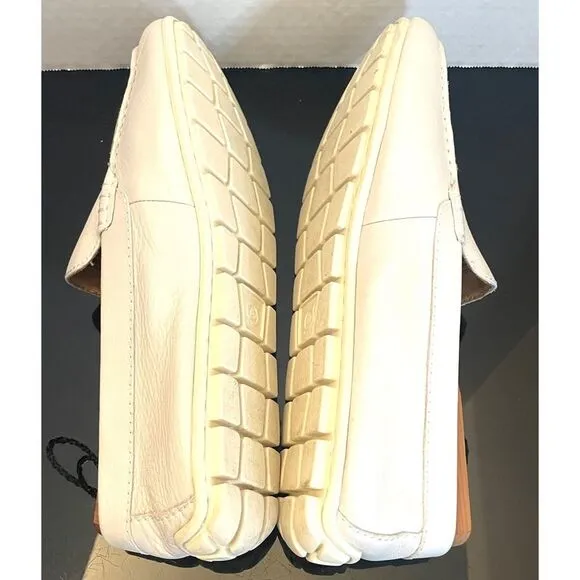 Born Men’s Allan, Light Tan Leather Slip-On Loafers, Size 10.5 Medium.