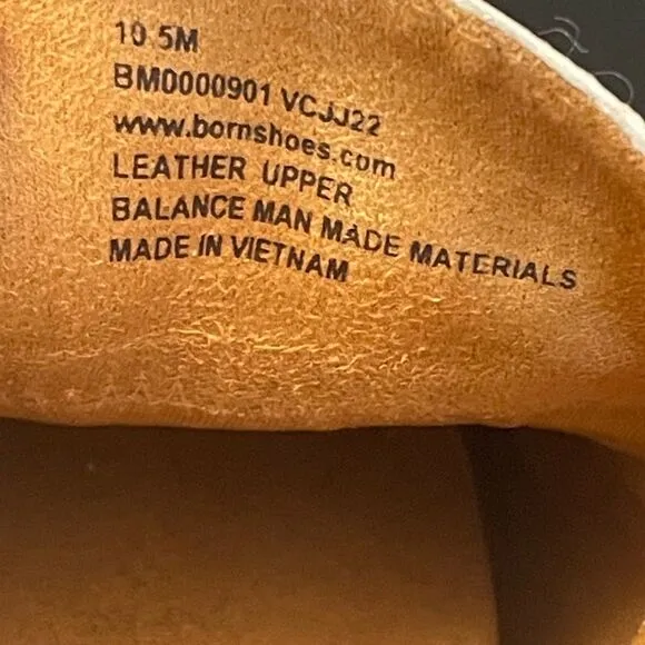 Born Men’s Allan, Light Tan Leather Slip-On Loafers, Size 10.5 Medium.
