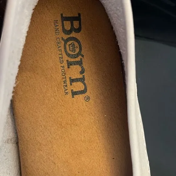 Born Men’s Allan, Light Tan Leather Slip-On Loafers, Size 10.5 Medium.