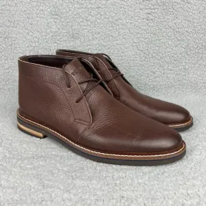 Bostonian Dezmin Mid Boots Mens 8 Shoes Brown Leather Chukka Oxford Commonwealth